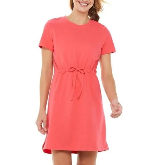 tek gear Dresses & Skirts - NWT Tek Gear “Dry Tek” Coral Athletic Short Sleeve Dress